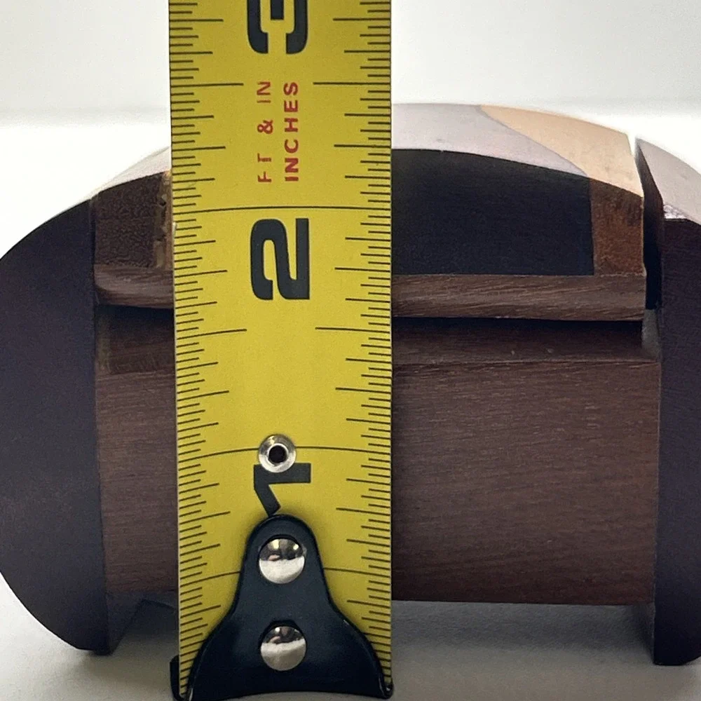 Handcrafted Multi Wood Bandsaw Trinket Jewelry Box Wooden Keepsake Gift